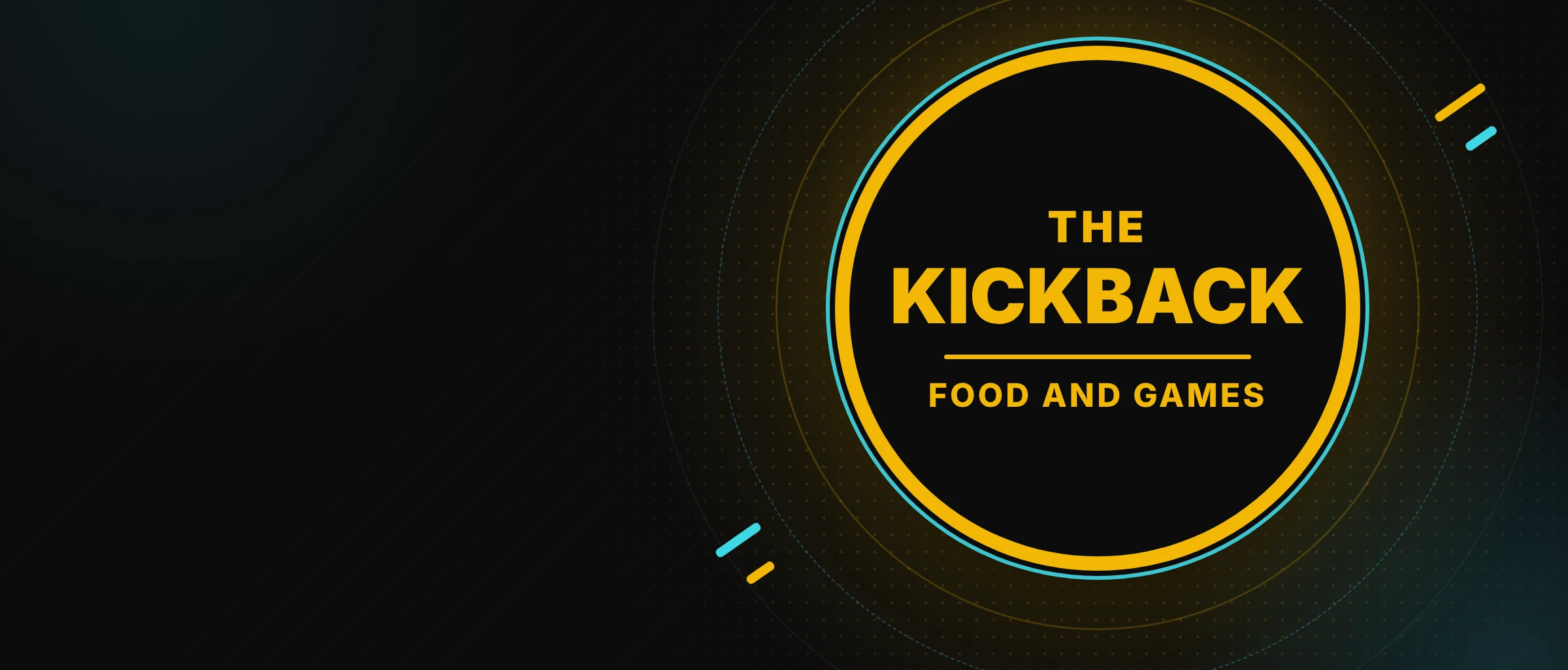 The Kickback Food and Games logo