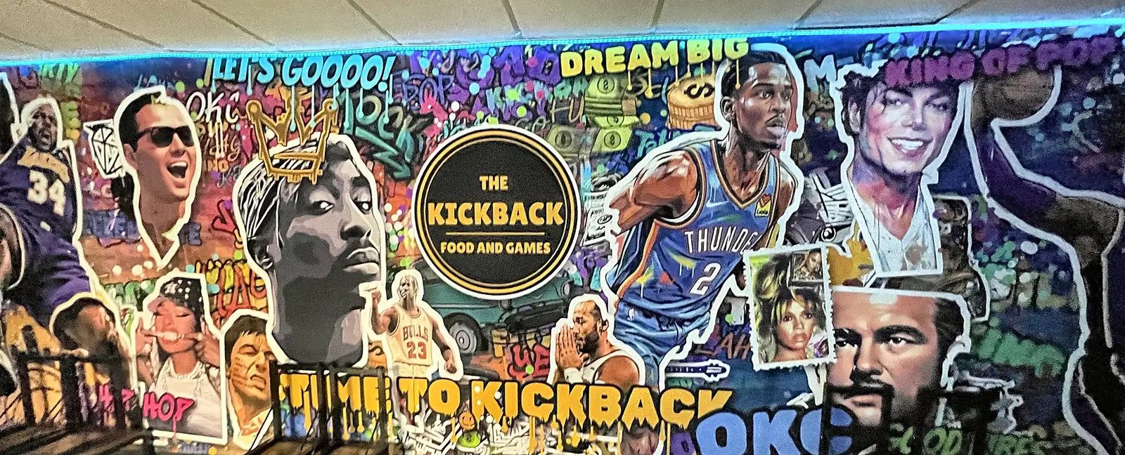 Full party room mural